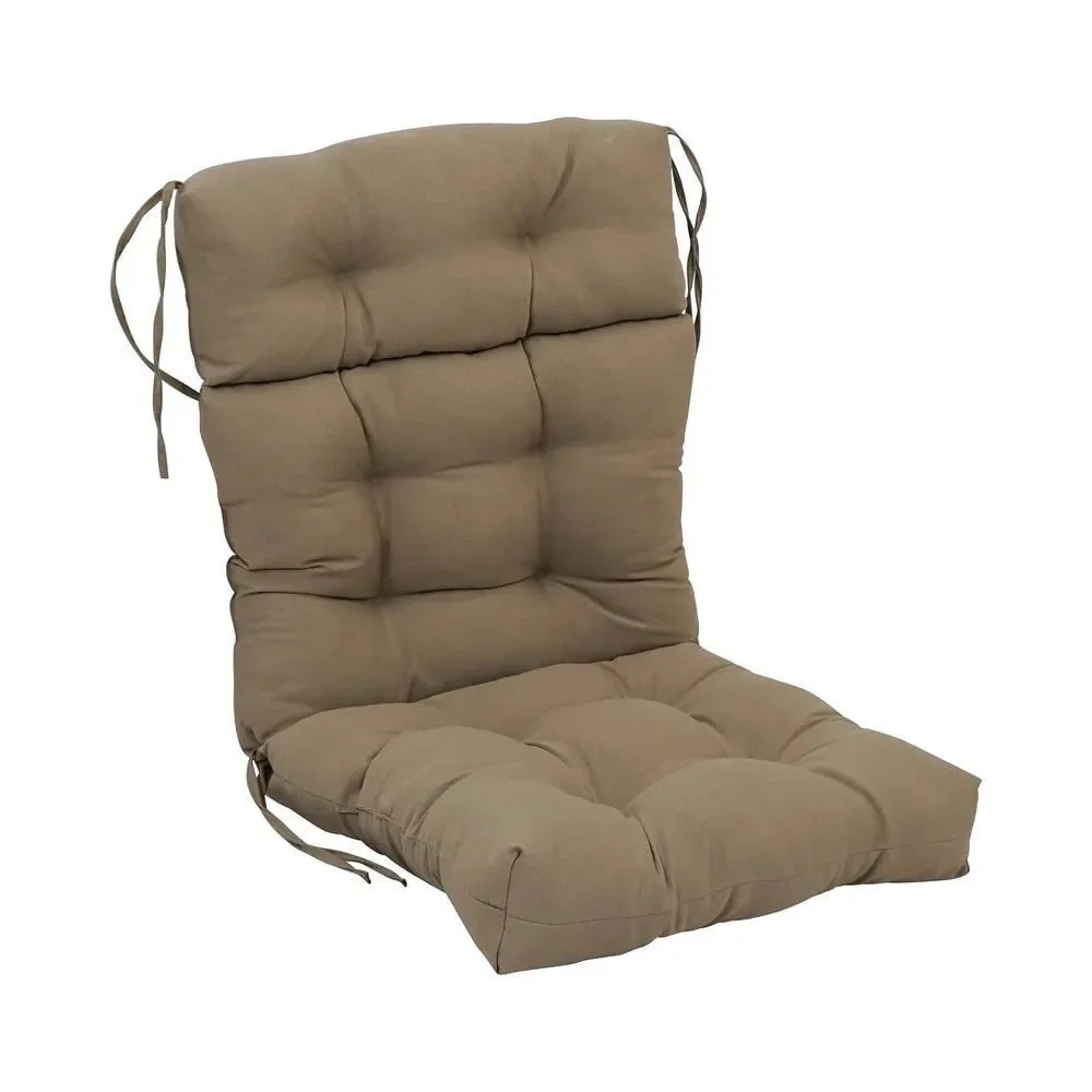 Tan Garden Tufted Seat Cushion Home Decor High Back Chair Recliner Cushion 45x22